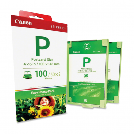 Canon tinta E-P100 + papel foto 10x15cm 100 hojas P/ES1